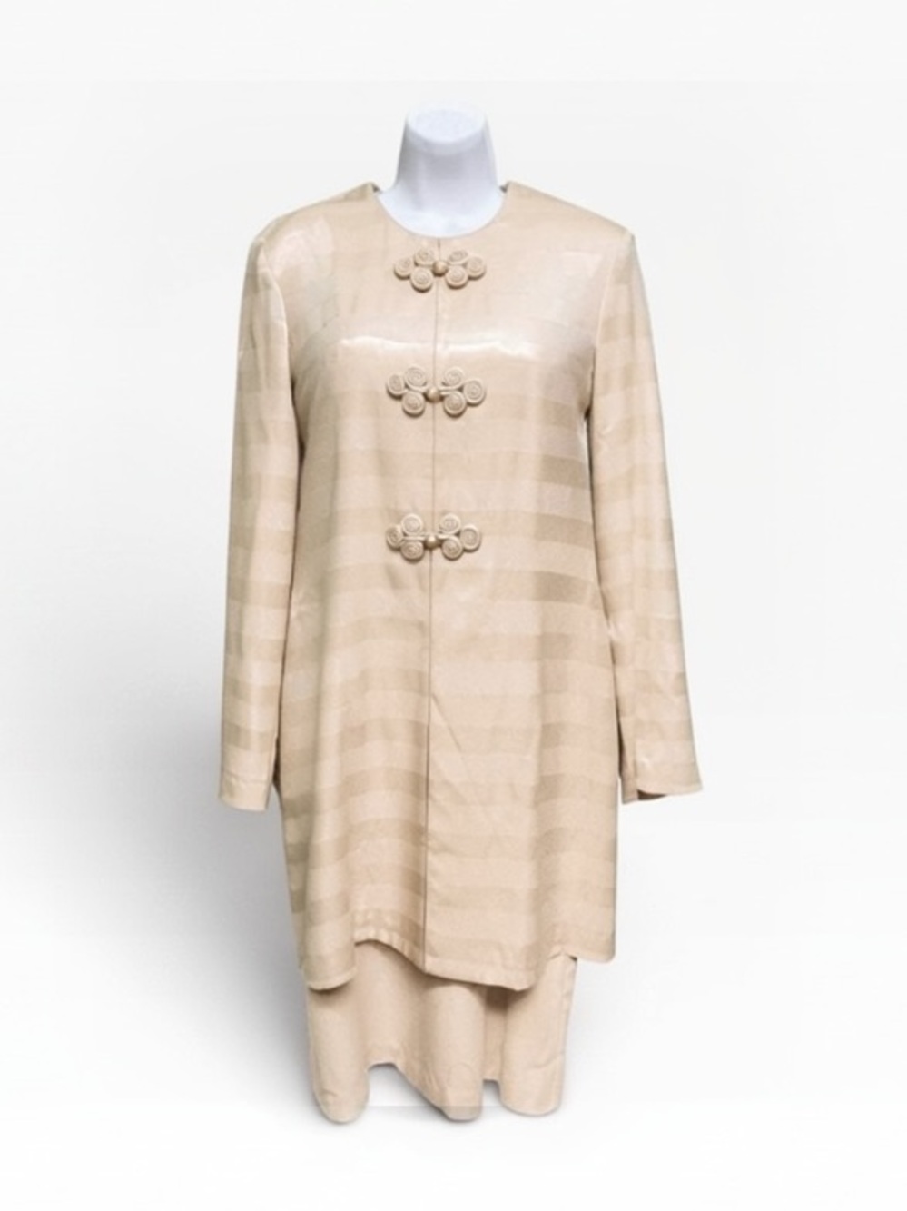Vintage R&M Richards Asian Inspired Mock 2 Piece Dress Size 14